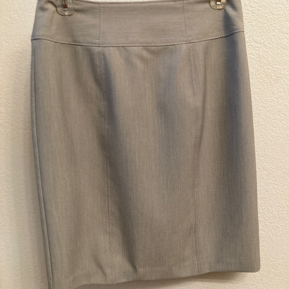 Worthington Light Gray Pencil Skirt
